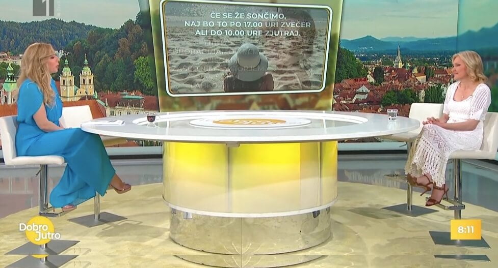 Zaščita pred soncem: dr. Vesna Tlaker v oddaji Dobro jutro